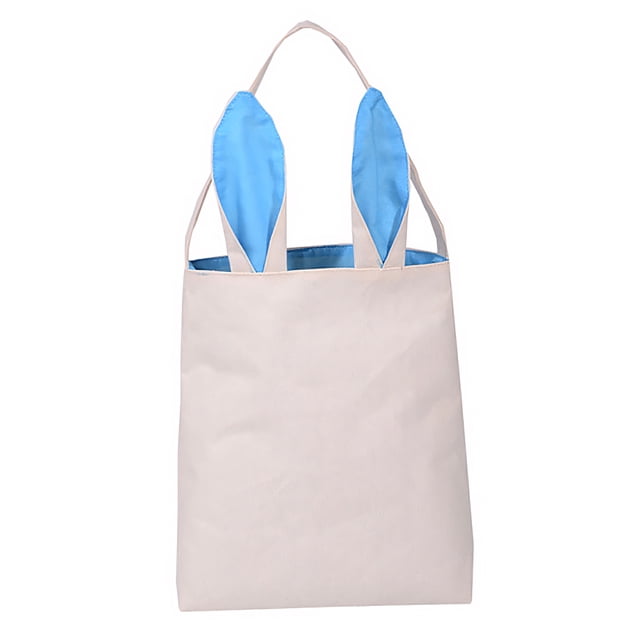 Aspire 6 PCS Easter Basket with Bunny Ears Easter Bunny Costume Accessories Party Decorations - Canvas