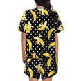 thumbnail image 6 of Fotbe Banana Print Pajama Set for Women 2 Piece Loungewear Short Sleeve Tops and Shorts Set Soft Sleepwear-Small, 6 of 7