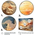 thumbnail image 3 of Designart "Clouds Celestial horizon III" Landscapes Floater Framed Wall Art Living Room, 3 of 7