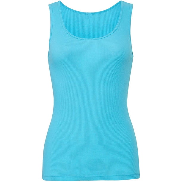 Bella + Canvas- Camiseta de tirantes en canalé para chica/mujer (Turquesa)