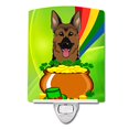 thumbnail image 2 of Carolines Treasures BB1955CNL German Shepherd St. Patricks Day Ceramic Night Light, 2 of 4