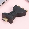 thumbnail image 3 of Convertidor de adaptador de audio y video AV compuesto compatible con HDMI macho a 3 RCA hembra para TV Likrtyny Accesorios electrónicos, 3 of 9