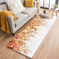 thumbnail image 2 of Farmhouse Runner Rugs 2x6 ft Watercolor Orange Eucalyptus Leaves Rustic Botanical Washable Hallway Rugs Non-Slip Floor Mats Absorbent Carpet Bedside Runners for Bedroom Kitchen Bathroom Laundry Room, 2 of 9
