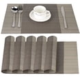 thumbnail image 1 of Set Of 6 Place Mats 30x45cm Place Mats Non-Slip Washable Table Mats Pvc Heat-Resistant Placemats, Place Mats For Kitchen, 1 of 4