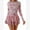 Pink, variant on OBEEII Swimsuits for Women Long Sleeve Rash Guard Swimwear One-Piece Zipper Front Bathing Suit Modest Printed Swimskirt