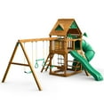 thumbnail image 6 of Gorilla Playsets Mountaineer Wooden Swing Set with Wood Roof, Extreme Tube Slide, and Built-in Picnic Table, 6 of 18