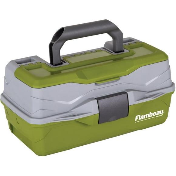 Flambeau Outdoors 6381TB 1-Tray - Classic Tray Tackle Box - Green/Gray