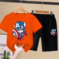 thumbnail image 1 of Spiderman, ropa para bebés, conjuntos de camisetas, camisetas de verano de dibujos animados de Mickey Mouse, pantalones cortos, trajes deportivos, ropa para niños, traje 2-13y2T (etiqueta 100) Gao Jinjia LED, 1 of 2