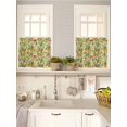 thumbnail image 5 of Yellow Lemons 2 Panel Kitchen Curtains for Small Windows, Summer Botanical Watercolor Orange Bathroom Tier Curtain, Short Window Treatment for Bedroom/Living Room 55"x24", 5 of 6
