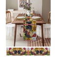 thumbnail image 3 of Vintage Rooster Table Runner 72 Inches, Sunflower Plaid Pastoral Animals Bed Runner Dresser Scarves Tabletop for Indoor Outdoor Parties/Ceremony/Banquet, 16" x 72", 3 of 8