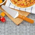 thumbnail image 3 of AKEGAMN Wooden Handle Stainless Spatula Cake Spatula Cheese Spatula Baking Tool, 3 of 3