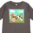 thumbnail image 4 of Inktastic Farm Animals with Cow, Chick and Pig Boys or Girls Long Sleeve Toddler T-Shirt, 4 of 5