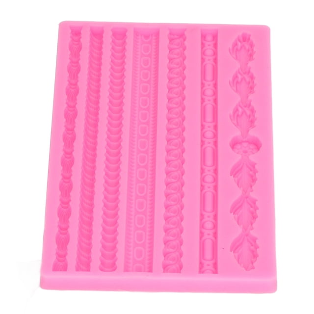 Molde De Silicona De Cuerda De Punto De Perla 3D, Molde De Decoración De Pasteles Reutilizable Resistente Al Calor Para Gelatinas Para Fiestas