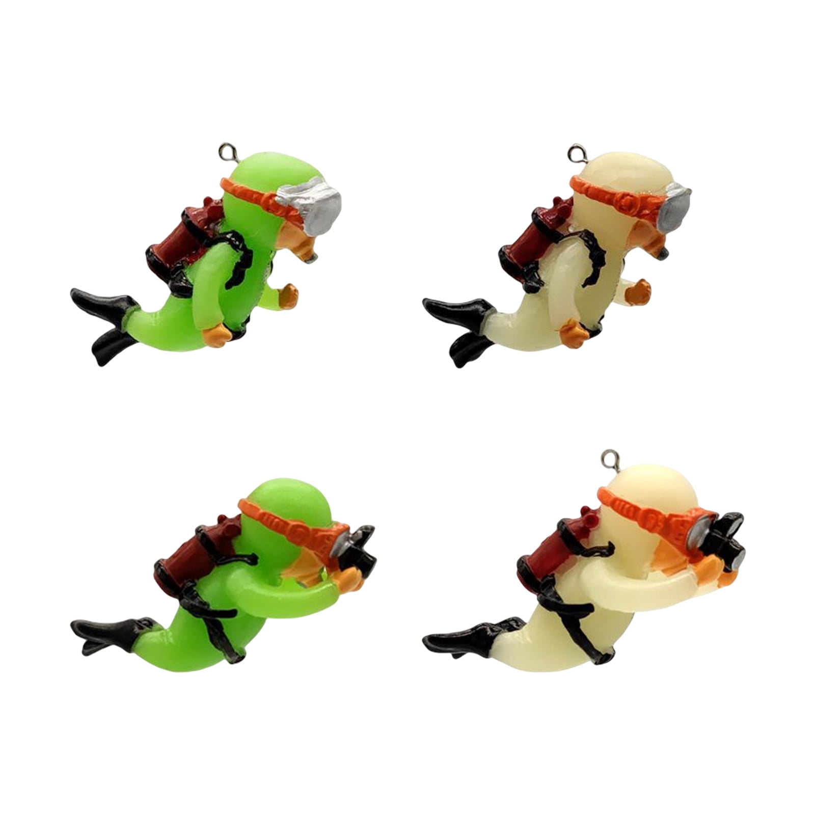 Image showcasing Mini Cute Fish Tank Floating Decor Aquarium Ornament Resin Aquarium ...
