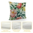 thumbnail image 4 of PHYHOO Spring Pillow Covers,Pink Flowers Green Leaves Watercolor Floral Throw Pillow Case Home Decorations Cushion Cover for Couch Sofa Bed Farmhouse Indoor Outdoor Decor, 4 of 5