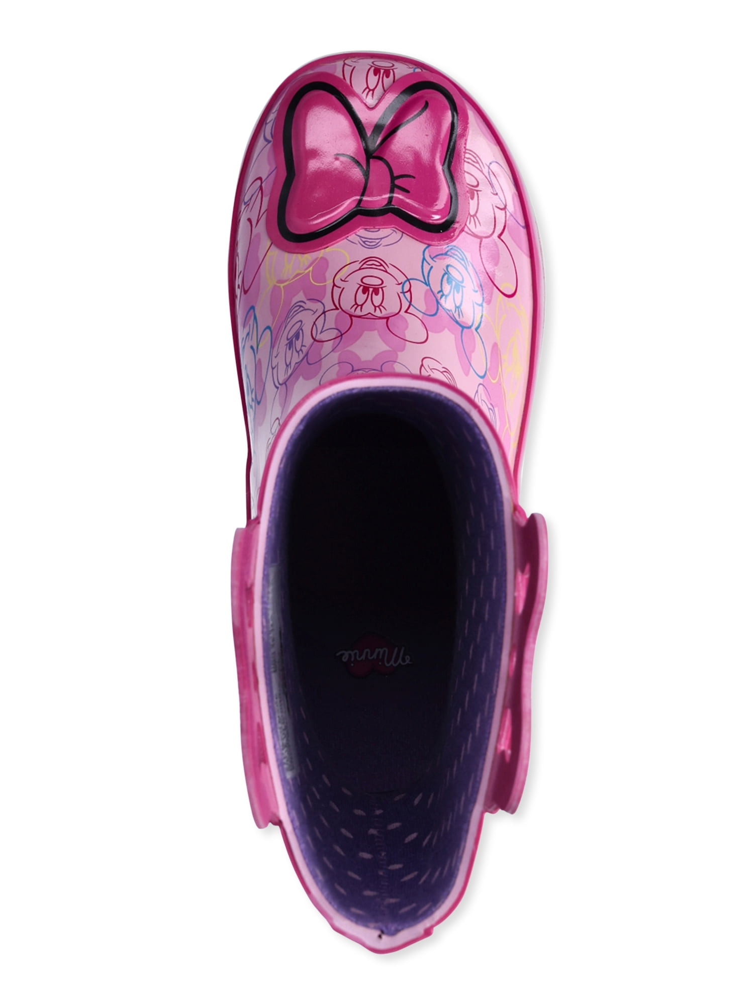 Minnie Mouse Toddler Girls Rain Boots, Sizes 5/6-13/1