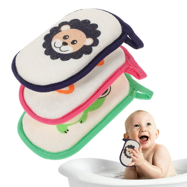 ColoMX 3 PCS absorbente baby shower esponja cuerpo de bebé depurador esponja esponja de bebé