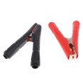 thumbnail image 1 of kusrkot 2x Double Battery Clamps, Car Battery, Alligator Clips, Copper-plated Metal, 1 of 9