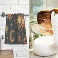 thumbnail image 7 of Yayeee 100% Cotton Hand Towels for Bathroom 16" x 28" Soft Absorbent Kitchen Towel, Sun Moon and Stars Pattern, 7 of 7