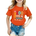 thumbnail image 1 of PMVFHDE Hauts d'Été pour Filles T-Shirts à Manches Courtes pour Fille T-Shirts Graphiques pour Fille T-Shirts pour Fille T-Shirt pour Filles T-Shirt pour Enfant Filles et Garçons Col Rond T-Shirt à Manches Courtes d'Été T-Shirt Orange, 6-7 Ans, 1 of 4