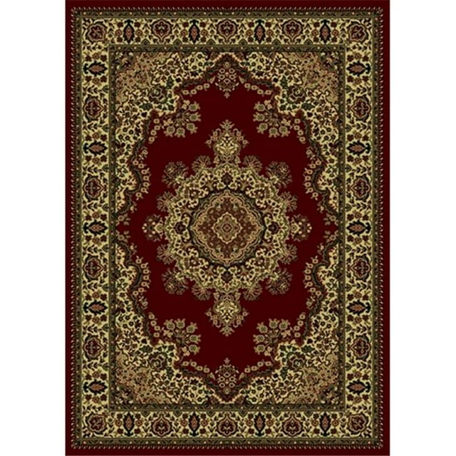 Radici 1191-2212-BURGUNDY Castello Rectangular Burgundy Traditional Italy Area Rug- 7 ft. 9 in. W x 11 ft. H
