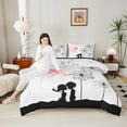 thumbnail image 4 of Manfei Valentine's Day 2pcs Bedding Comforter Set for Teens Female Men,Dandelion Love Heart Twin Comforter Sets,Romantic Lover Couple Breathable Bedding Set,Luxury Bedroom Decor,Reversible, 4 of 8