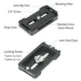 thumbnail image 2 of Andoer PU-70L Quick Release Plate 70mm QR Plate 1/4 Inches Mounting Screw Compatible with Arca Swiss Standard Tripod Head, 2 of 7