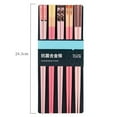 thumbnail image 5 of Hariumiu Chopsticks Set 5 Pairs Reusable Plastic Chopsticks Bpa-free Dishwasher-safe Non-slip Fiberglass Chinese Japanese Chopstick Gift Set Fiberglass, 5 of 8
