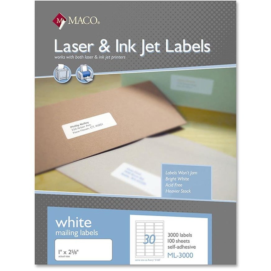 Multipurpose Self-Adhesive Mailing Labels