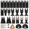 thumbnail image 1 of Kit de accesorios para hojas de sierra multiherramienta, 28 piezas de accesorios multiherramienta oscilantes Hoja de sierra universal para Fein Multimaster, Dremel, Bosch, Makita, Dewalt y más, 1 of 5
