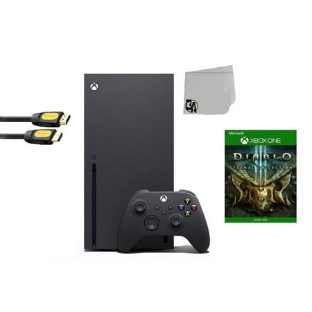 Pre-Owned Xbox Series X Video Game Console Black with Diablo III Eternal Collection BOLT AXTION Bundle