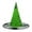 Green, variant on MZXELPRJD Witch Hat Kids Spider Web Print Foldable Witch Hats Halloween Accessories Party Supplies Assorted Colors