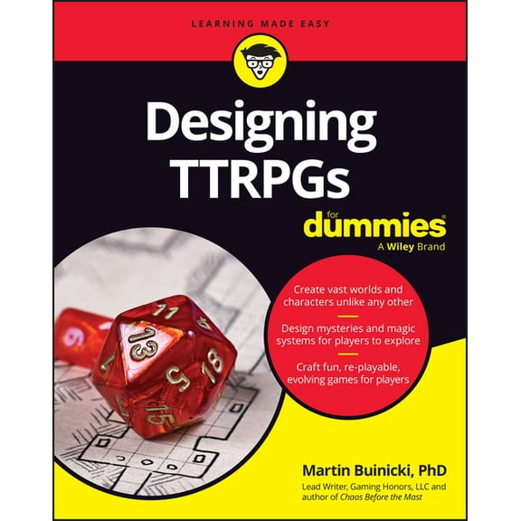 Designing Ttrpgs for Dummies, (Paperback)