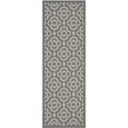 thumbnail image 1 of Safavieh Courtyard Anthracite Indoor Outdoor Rug - Runner 2'3" x 10', 1 of 1