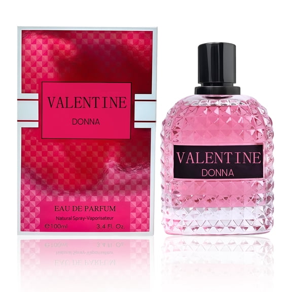 Valentine Donna Perfume for Women Eau de Parfum, 100ml Spray with Vanilla,Amber,Jasmine Scent Women Fragrance Gift For Her