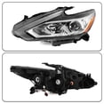 thumbnail image 6 of For 2016-2018 Nissan Altima Halogen w/o LED DRL Left Driver Headlight Assembly, 6 of 7