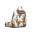 thumbnail image 2 of Hawaii Reading Pillow Cover, Vintage Tropic Flower Leaves California Poppy, Unstuffed Printed Bed Rest Case from Soft Fabric, Small, Burnt Orange Champagne, by Ambesonne, 2 of 4