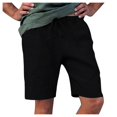 thumbnail image 2 of Pantalons Courts Décontractés en Coton et Chanvre pour Homme, 2 of 6
