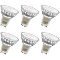 thumbnail image 1 of WWS-Non-Dimmable GU10 LED Light Bulbs, 4W Bright 5000K Daylight White 35W Halogen Equivalent, 350lm Energy Saver for Track Lighting Fixture, Kitchen, Basement, 15000 Hours Lifespan, 6 Pack, 1 of 4
