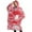 Red Mushroom Pattern, variant on Oversized Wearable Blanket Hoodie,Red Mushroom Pattern Pink Pattern Sherpa Blanket Hoodie with Super Pockets,Super Warm Fuzzy Pullover for Women & Men