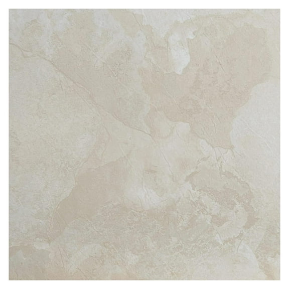 Self Adhesive 12-Inch Vinyl Floor Tiles, 20 Tiles - 12" x 12", White Slate Pattern - Peel & Stick, DIY Flooring for Kitchen, Dining Room, Bedrooms & Bathrooms by Achim Home Decor