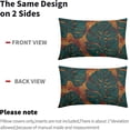 thumbnail image 4 of Teal Green Leaf Lumbar Pillow Covers 12X20 Inch Summer Tropical Monstera Leaves Plant Decorative Pillow Cases Set of 2 Botanical Cotton Linen Throw Pillows Modern Home Decor For Sofa Couch Outdoor, 4 of 6