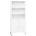 thumbnail image 3 of vidaXL Bookshelf Bookcase with 3 Shelves Decor Cabinet with Display Steel, 3 of 15