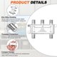 thumbnail image 3 of Uxcell 2Pcs 4 Vías Divisor de Cable Coaxial, Conector Tipo F de 5-2400 MHz, Distribuidor de Señal de Baja Pérdida para TV, Antena de Satélite, Módem, Teatro en Casa, HDTV CATV, Tono Plateado, 3 of 6