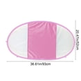thumbnail image 3 of Sun Protection Swim Ring with Shade Cover, Portable Water Float for Outdoor Play, Breathable Mesh Design Blue Pink Pool Beach Toy, 3 of 7