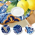 thumbnail image 4 of Floral Lemon Tablecloth Yellow Fruit Print Cute Summer Style I Love Lemons Kitchen Decor, 4 of 5