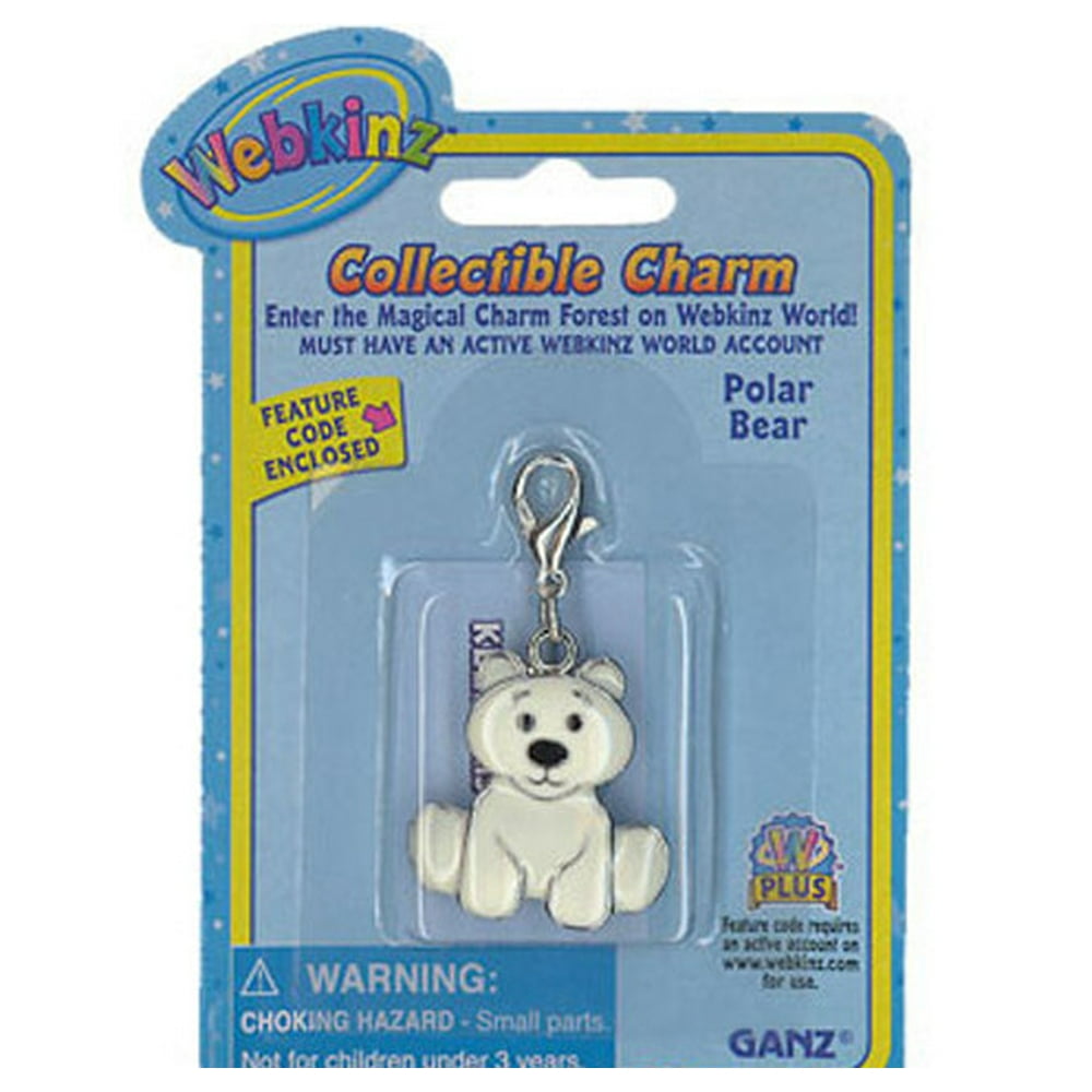 Webkinz Collectible Charm - POLAR BEAR - Walmart.com - Walmart.com
