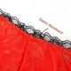 thumbnail image 2 of ZHAOCHENG Ropa interior de mamá grande, bragas rojas gigantes, broma divertida, puntos blancos y negros, 2 of 5
