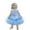 Blue, variant on Fesfesfes Kids Girls Ruffled Princess Dress Infant Toddler Girls Bridesmaid Gown Tulle Birthday Party Dress Spring