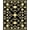 Black, Pattern 7, variant on Flatwoven High Traffic Area Rug, Elegant Botanical Damask Heritage Artisan Weave, Non Slip, Stain Resistant, Washable Area Rugs for Living Room, Bedroom(Beige, 4X6)